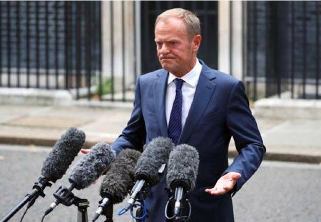 Brexit Negotiations Not Ready for Next Stage Yet, EU’s Tusk Says